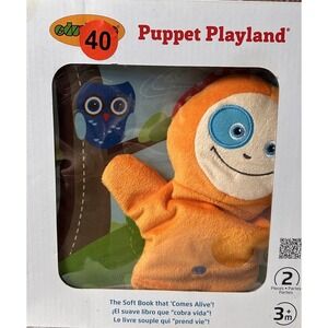 Edushape Puppet Playland Soft Plush Baby's 1st Book New Stimulating Pretend Toy‎